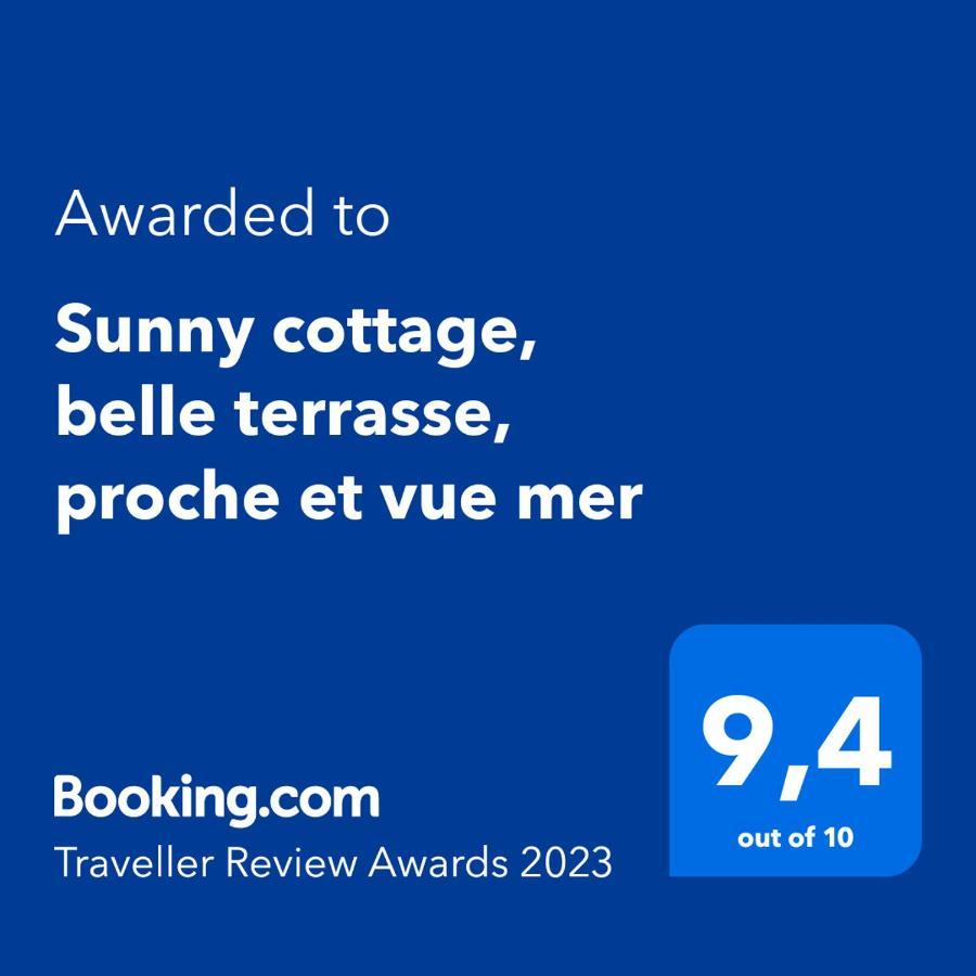 Sunny Cottage, Belle Terrasse, Proche Et Vue Mer 圣吕斯 外观 照片